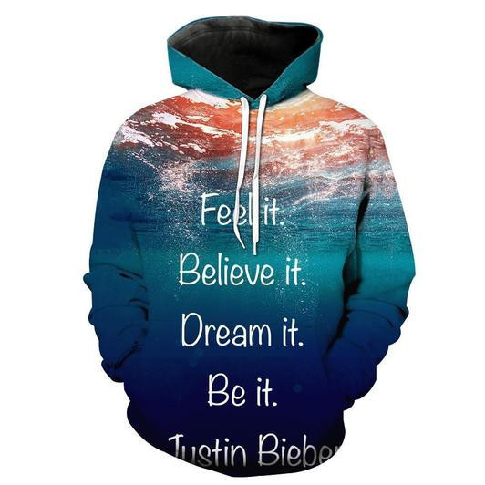 Justin Bieber 3D All Over Print Hoodie, Zip Hoodie