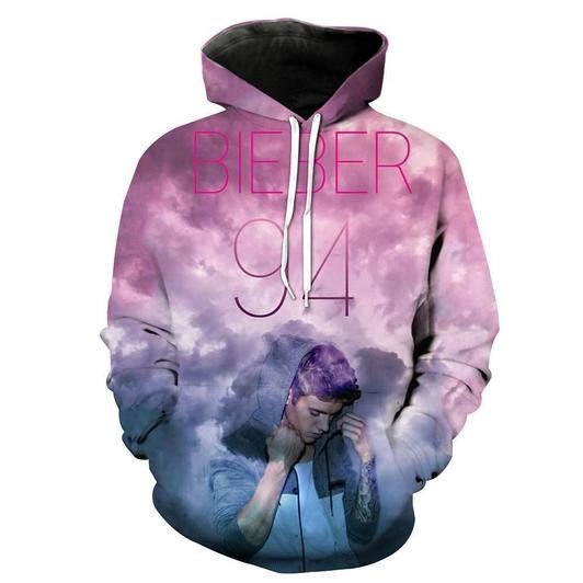 Justin Bieber 3D All Over Print Hoodie, Zip Hoodie