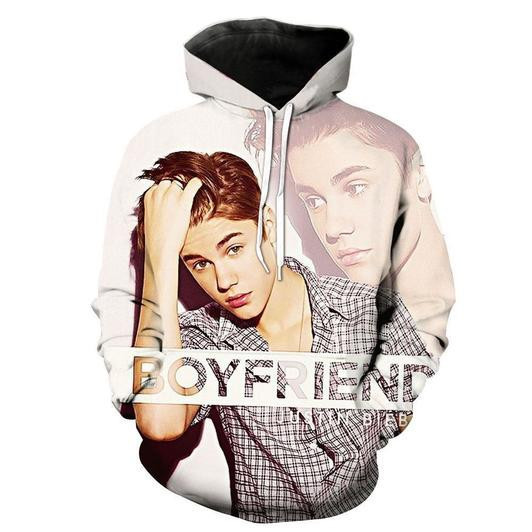 Justin Bieber 3D All Over Print Hoodie, Zip Hoodie