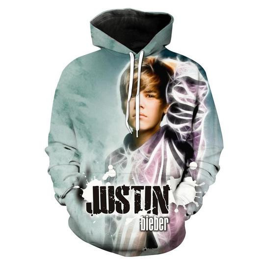 Justin Bieber 3D All Over Print Hoodie, Zip Hoodie