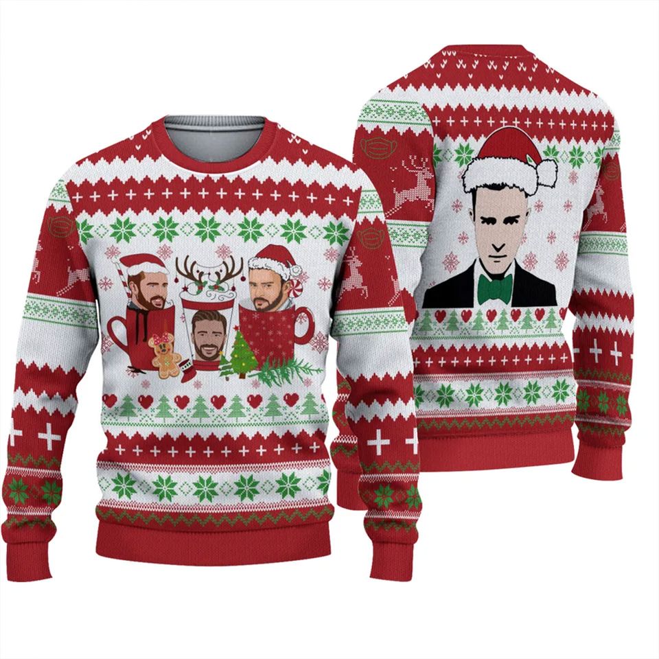 Justin Timberlake Christmas Ugly Sweater