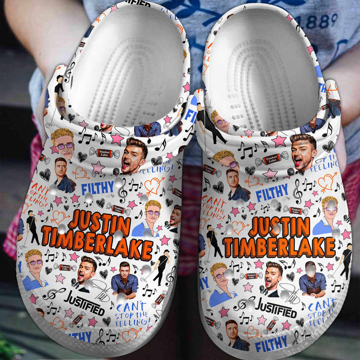 Justin Timberlake Music Crocs Crocband Clogs Shoes Comfortable For Men Women and Kids