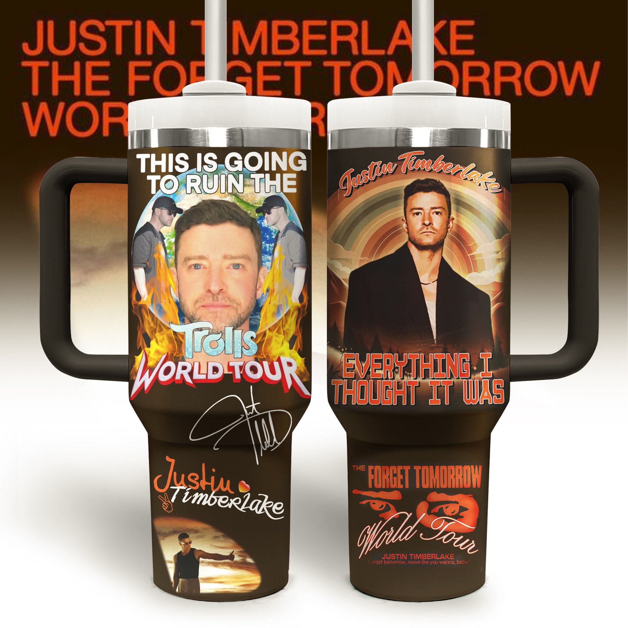 Justin Timberlake Music Custom Stanley Cup 40 oz 30 oz Tumbler With HandleTVC2301802