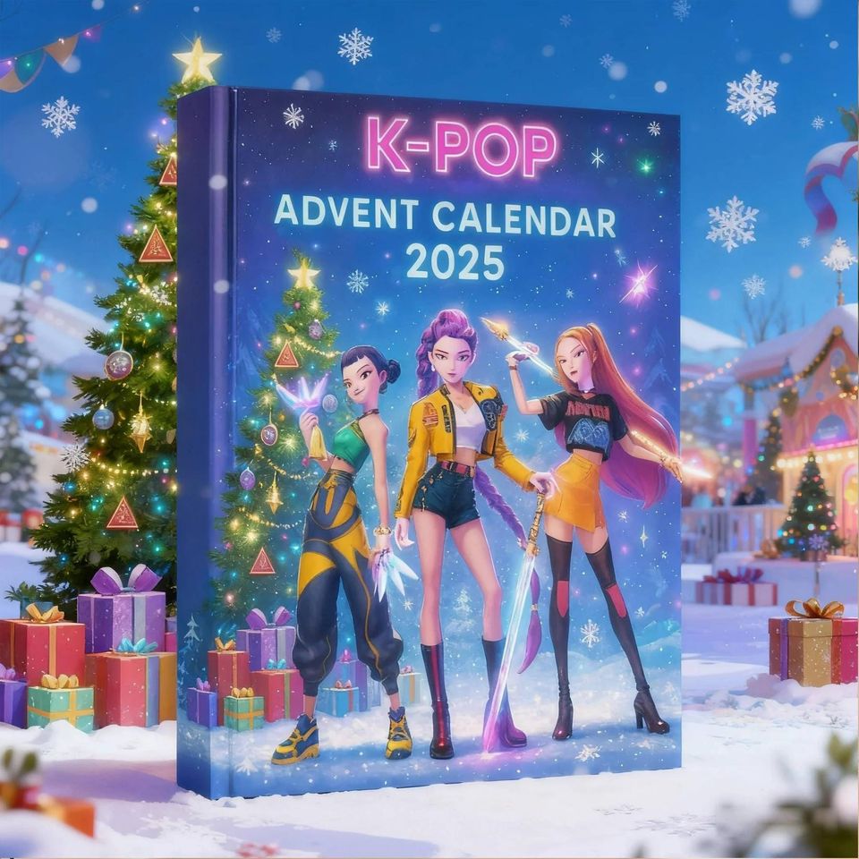 K-Pop Advent Calendar 2025, Acrylic 24 Days Idol Surprises, K-Drama Fan Gift, Christmas Countdown