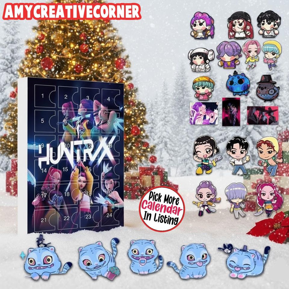 K-Pop Christmas Advent Calendar 2025, 24 Days of Holiday Surprises, Idol Countdown Box With Collectible Figures - Image 2