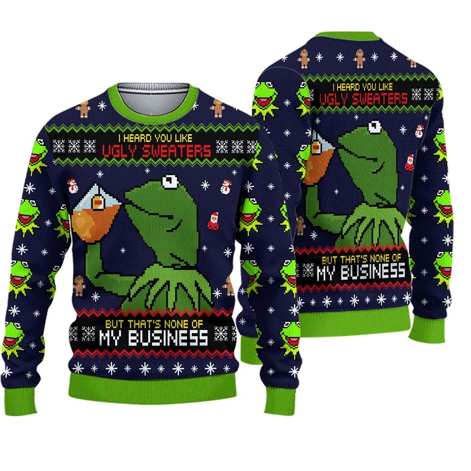 K the frog Muppet Ugly Christmas Sweater