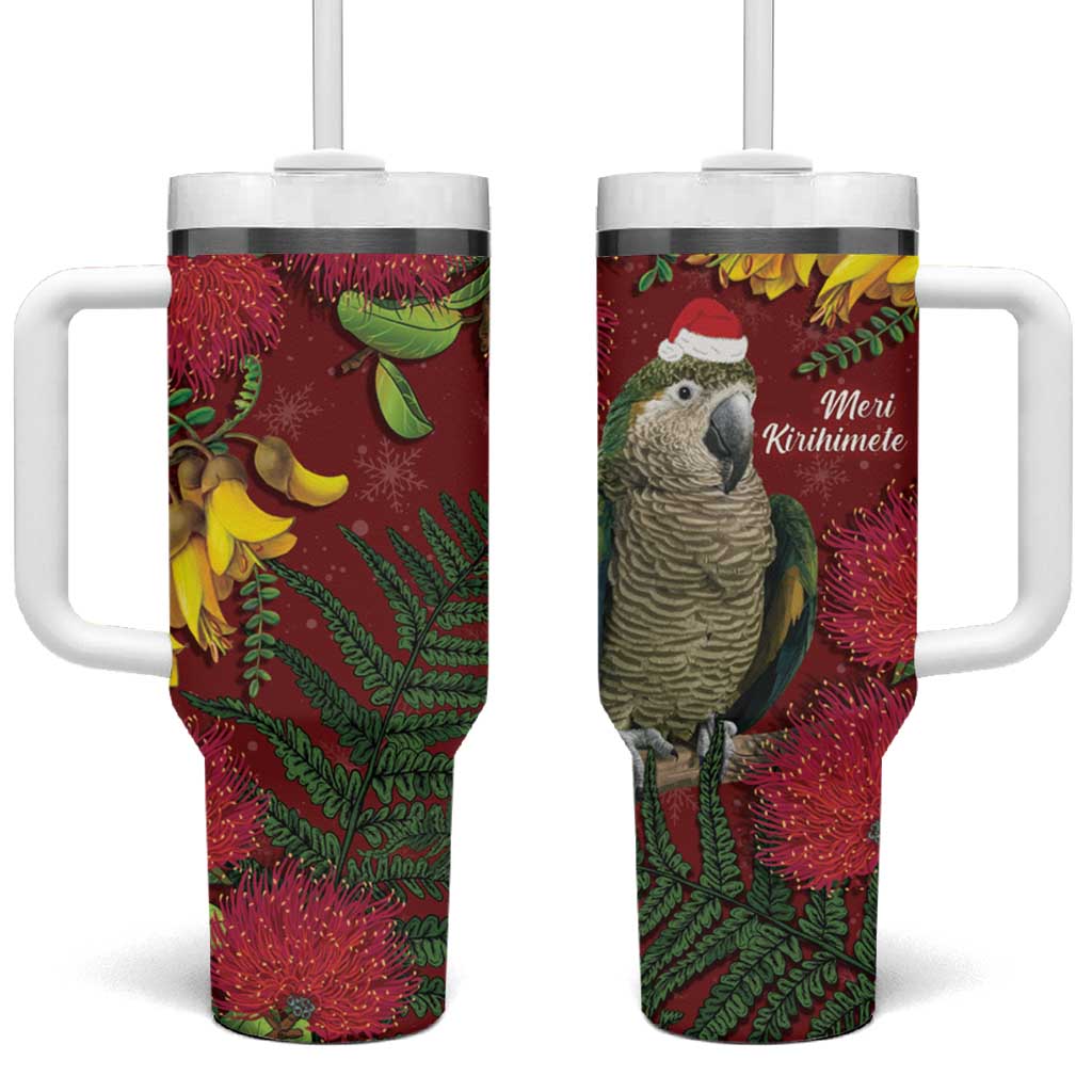 Kakapo Bird New Zealand Floral Christmas Custom Stanley Cup 40 oz 30 oz Tumbler With HandleTVC2301391