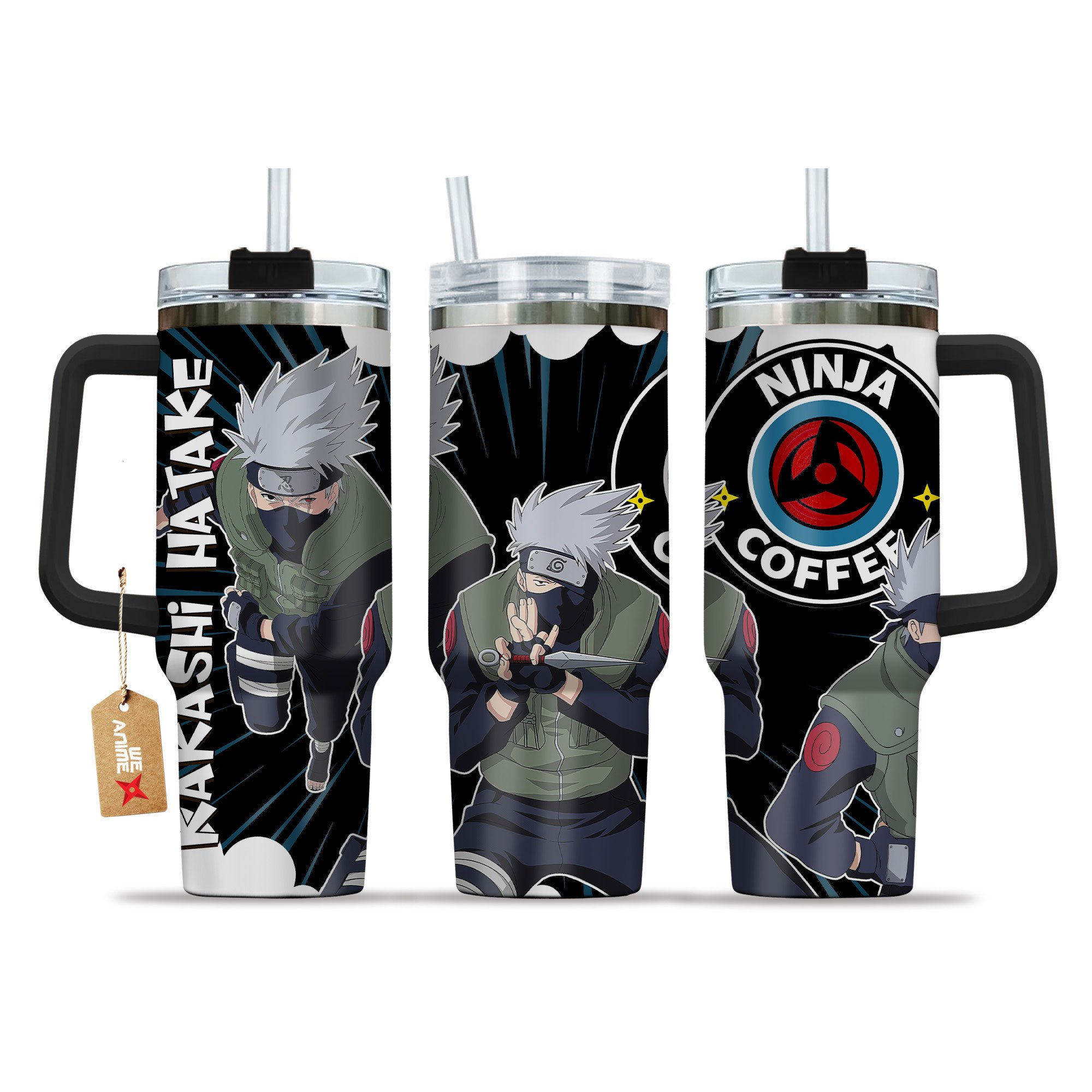Kakashi Hatake Naruto Anime Custom Stanley Cup 40 oz 30 oz Tumbler With HandleTVC2301151