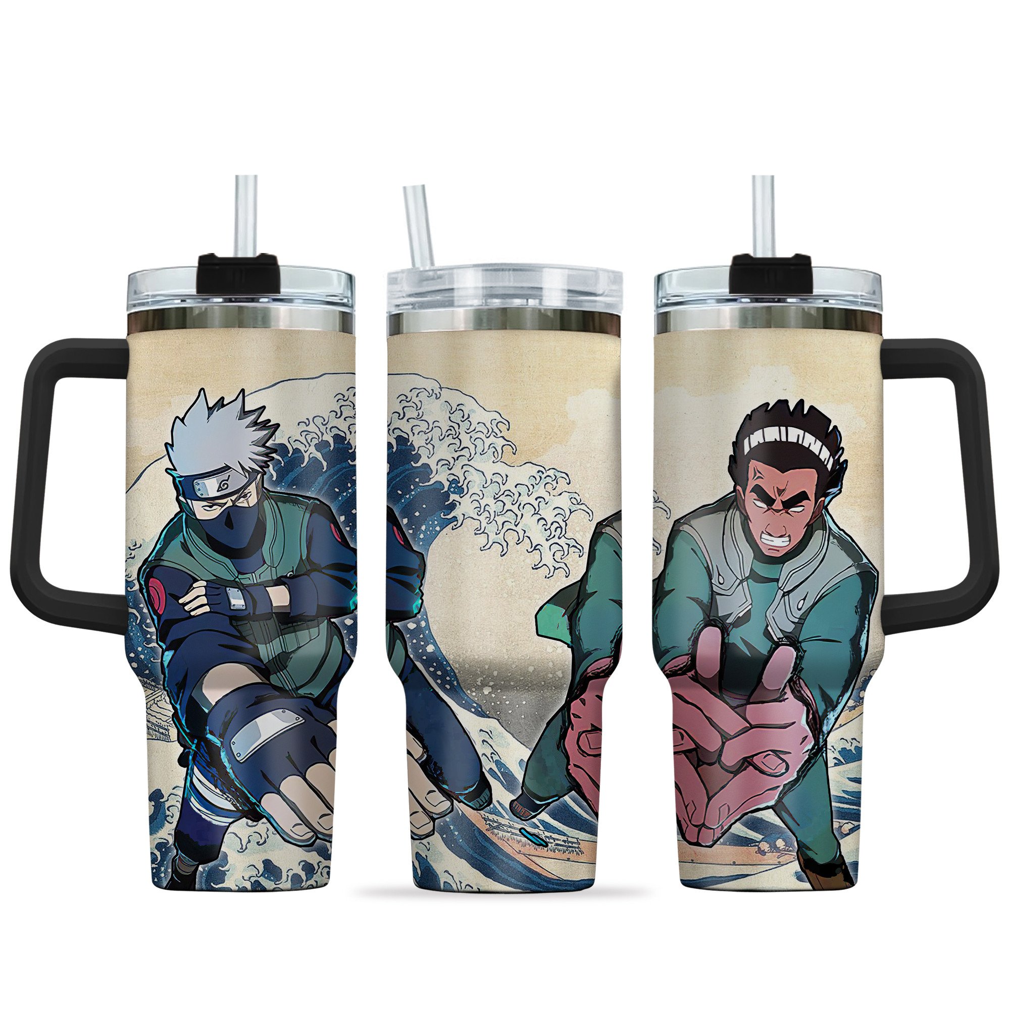 Kakashi x Guy Naruto Anime Custom Stanley Cup 40 oz 30 oz Tumbler With HandleTVC2301145