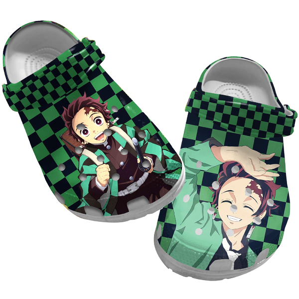 Kamado Tanjiro Demon Slayer Anime Crocs Crocband Clogs Shoes Comfortable For Men Women and Kids