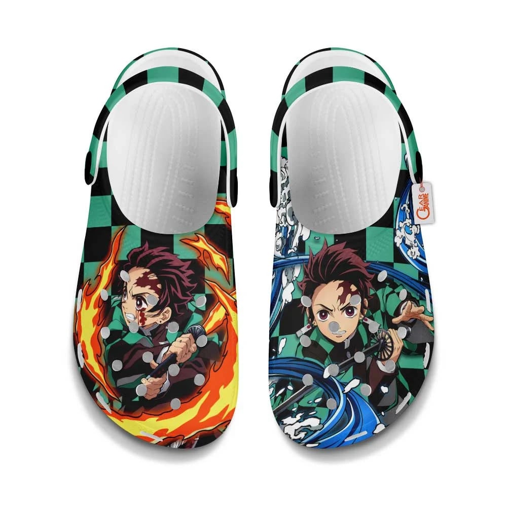 Kamado Tanjiro Demon Slayer Anime Crocs Crocband Clogs Shoes Comfortable For Men Women and Kids