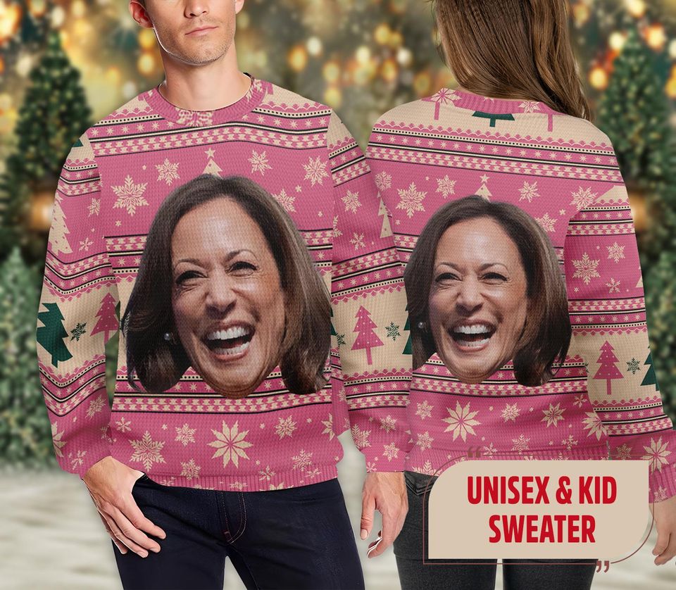 Kamala Harris 2024 Holiday Ugly Christmas Sweater