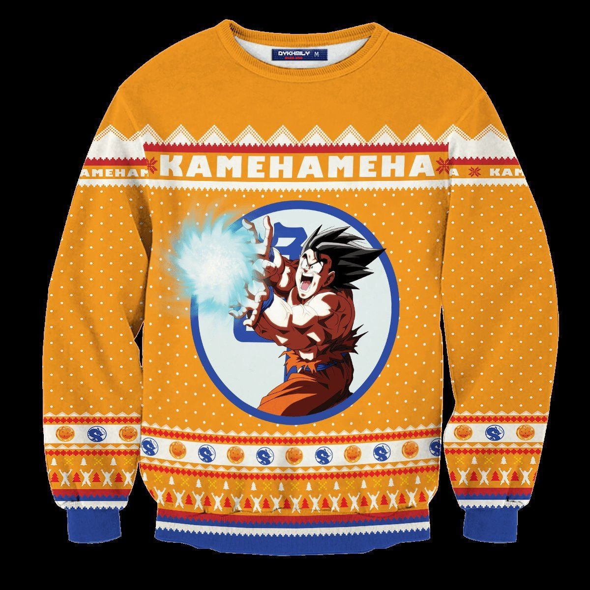 Kamehameha Christmas Ugly Christmas Sweater Adult 3D Funny Matching for family