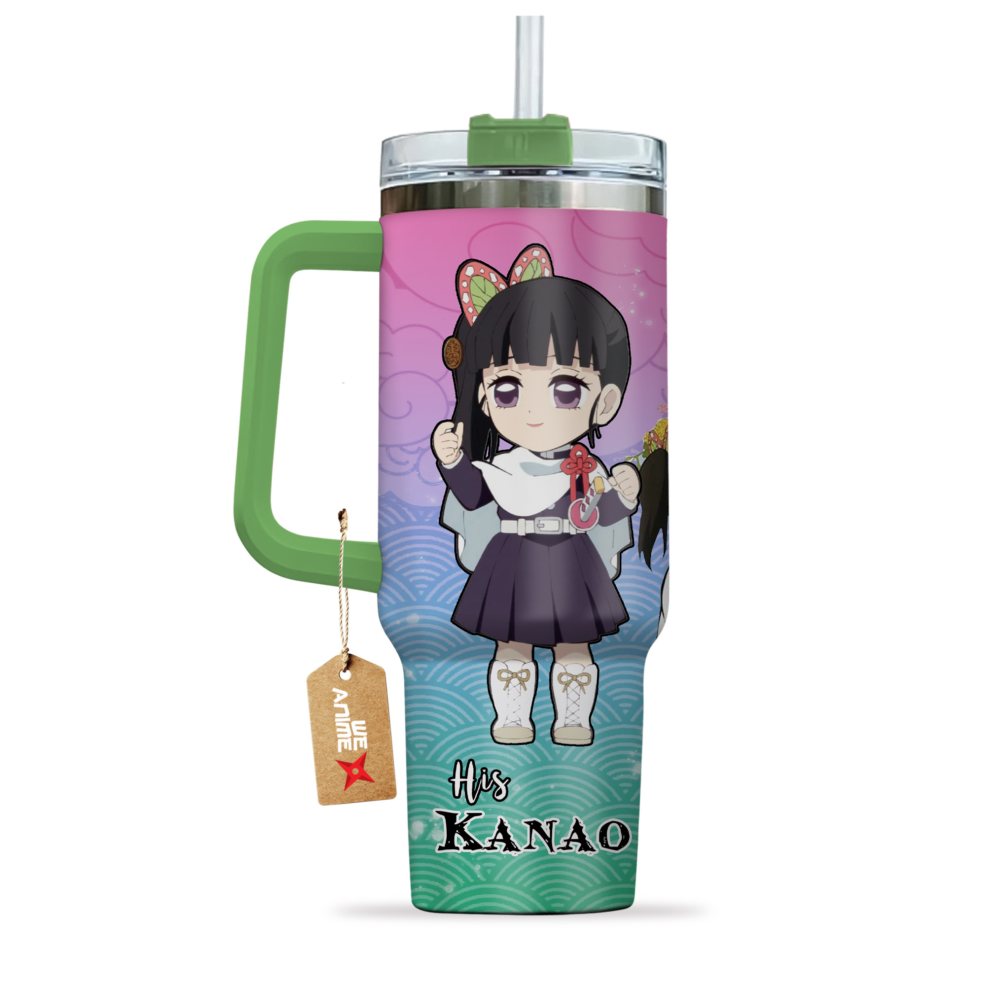 Kanao Tsuyuri Demon Slayer Anime Valentine Custom Stanley Cup 40 oz 30 oz Tumbler With HandleTVC2301167 - Image 3