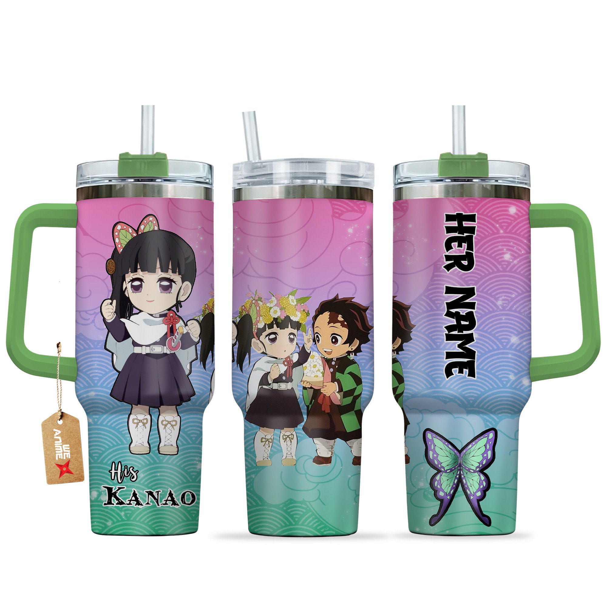 Kanao Tsuyuri Demon Slayer Anime Valentine Custom Stanley Cup 40 oz 30 oz Tumbler With HandleTVC2301167