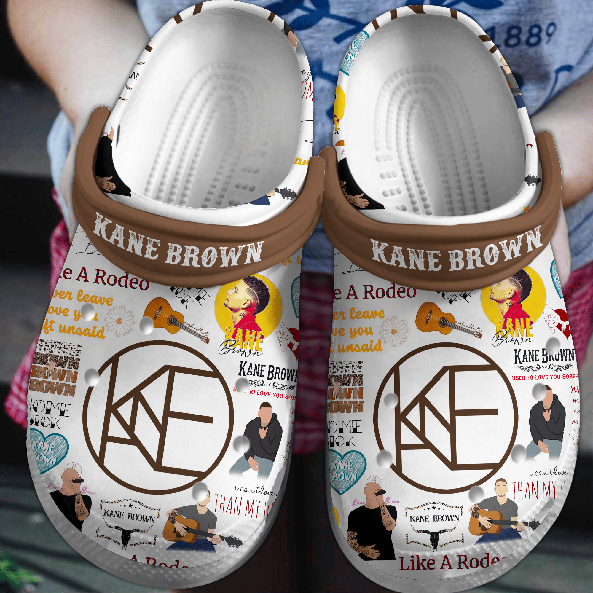 Kane Brown Music Crocs Crocband Clogs Shoes Comfortable For Men Women and Kids