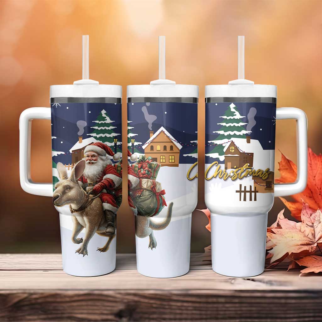 Kangaroo Australia Christmas Xmas Pattern Custom Stanley Cup 40 oz 30 oz Tumbler With HandleTVC2301333
