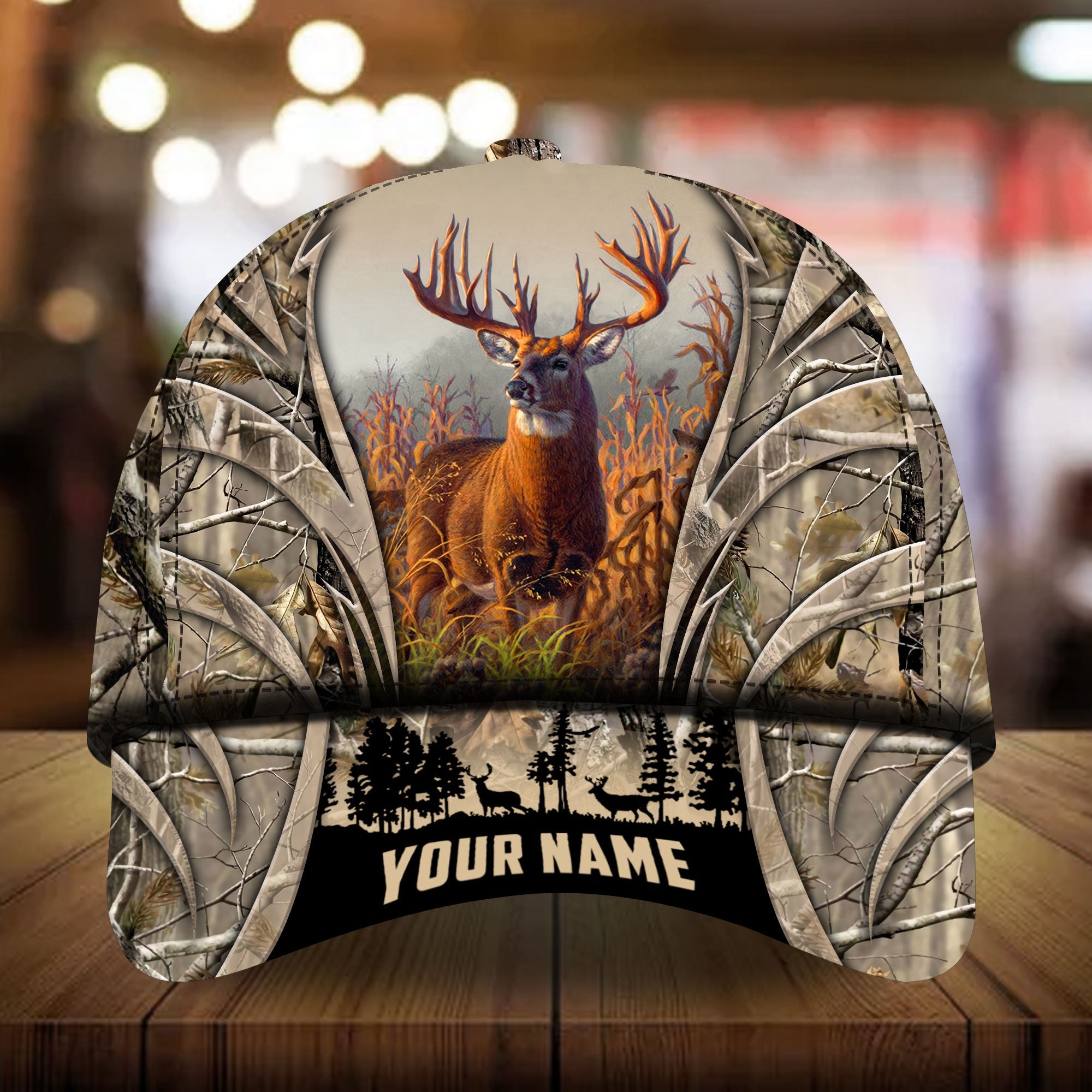 Kanipahu Mailefihi Deer Hunting Hats 3D Multicolored Camo Personalized Trucker Hats Custom Hats Gifts For Men & Women