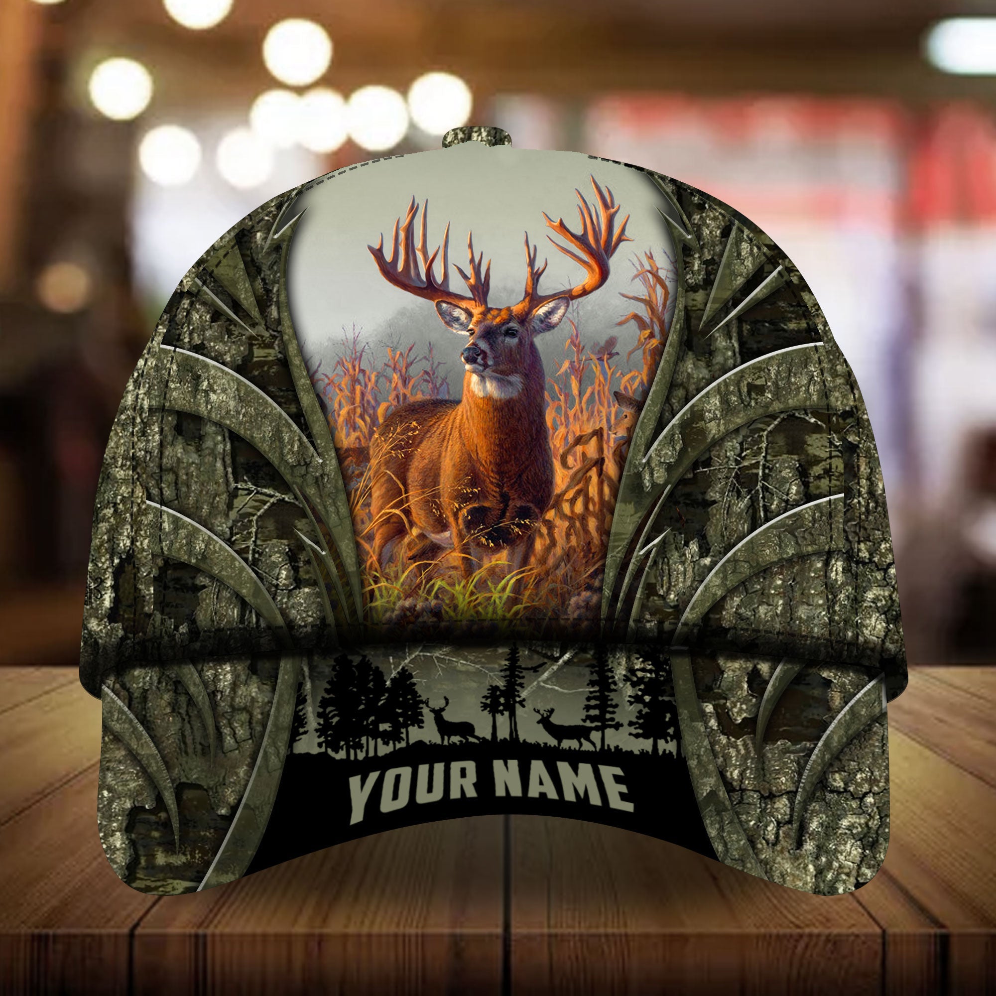 Kanipahu Mailefihi Deer Hunting Hats 3D Multicolored Camo Personalized Trucker Hats Custom Hats Gifts For Men & Women