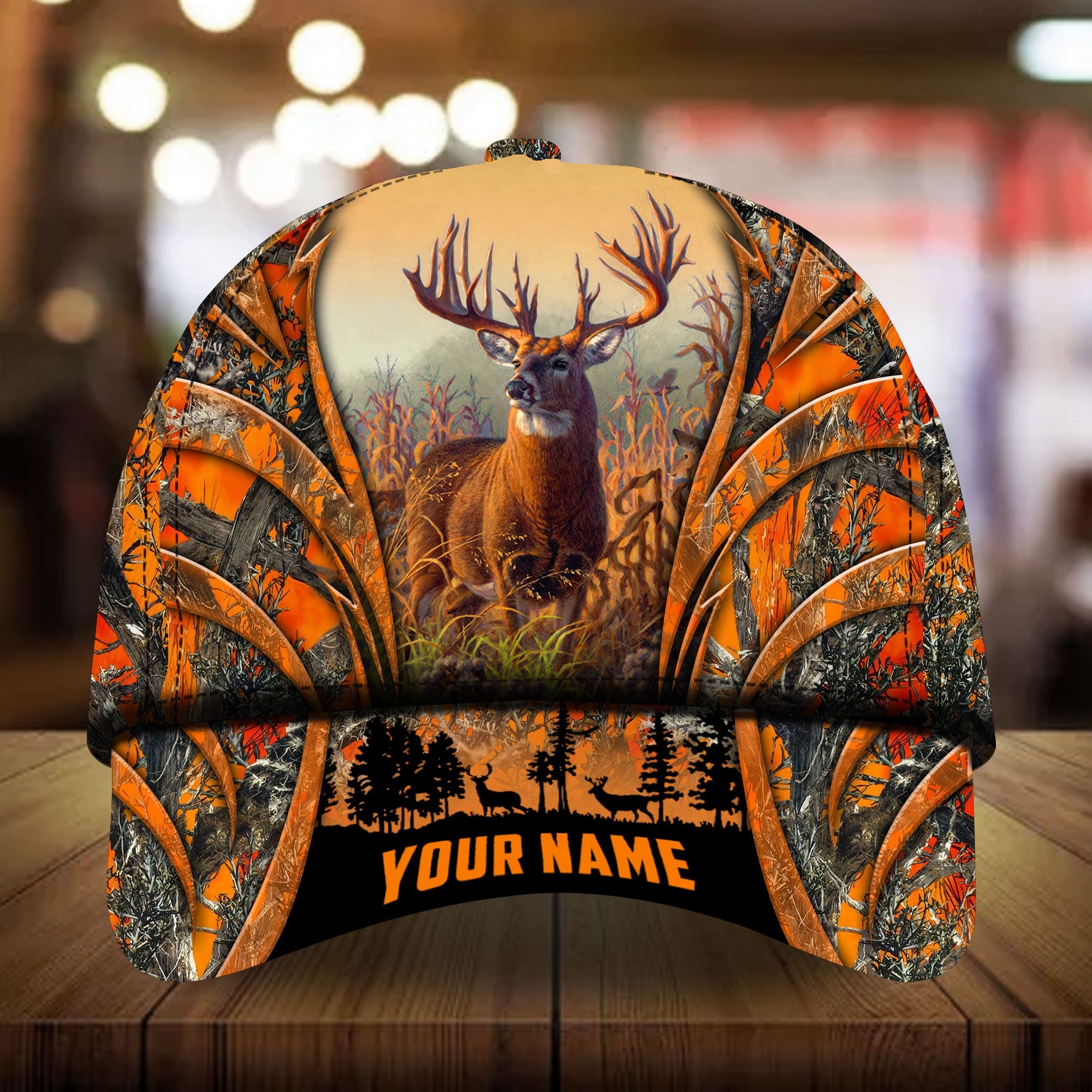 Kanipahu Mailefihi Deer Hunting Hats 3D Multicolored Camo Personalized Trucker Hats Custom Hats Gifts For Men & Women