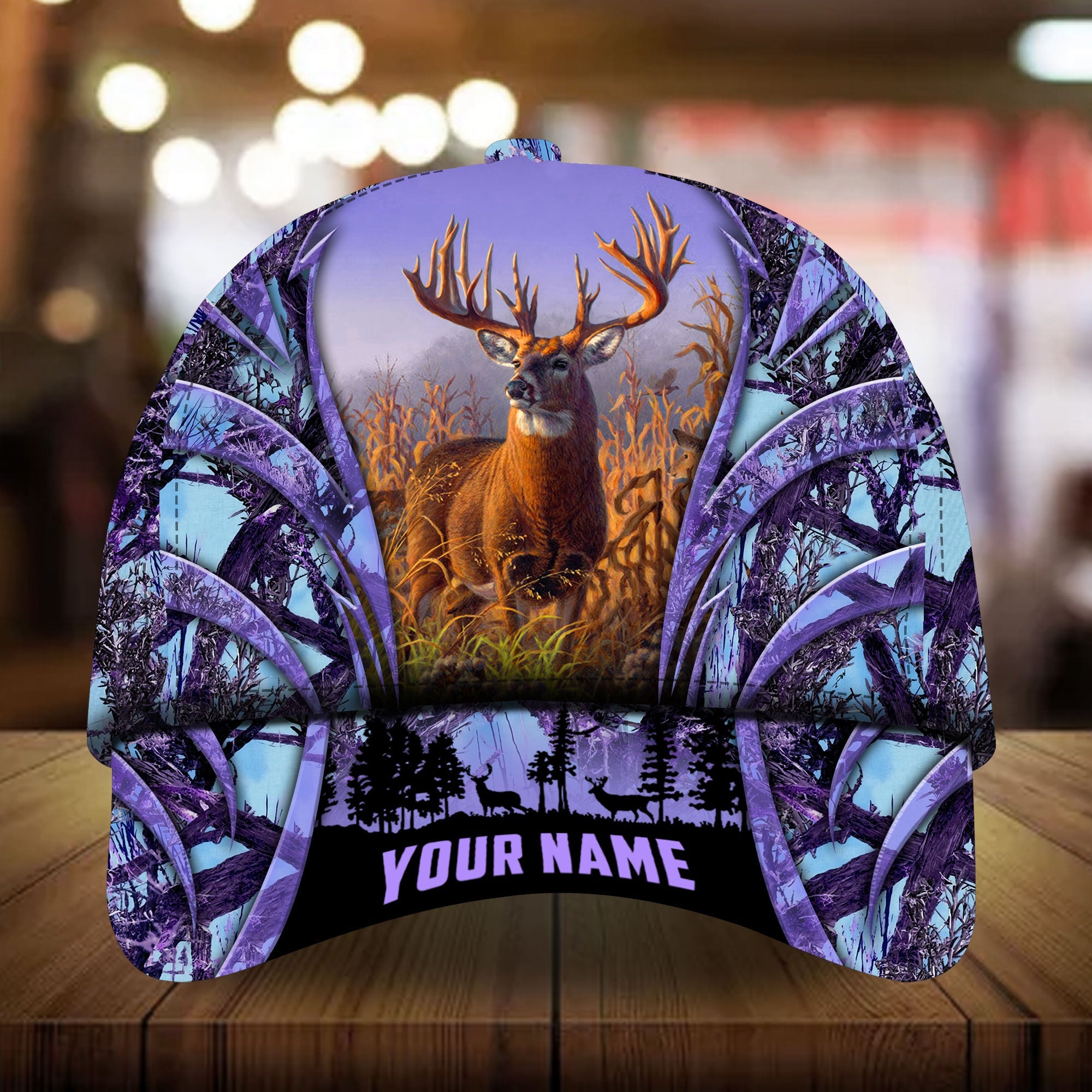 Kanipahu Mailefihi Deer Hunting Hats 3D Multicolored Camo Personalized Trucker Hats Custom Hats Gifts For Men & Women