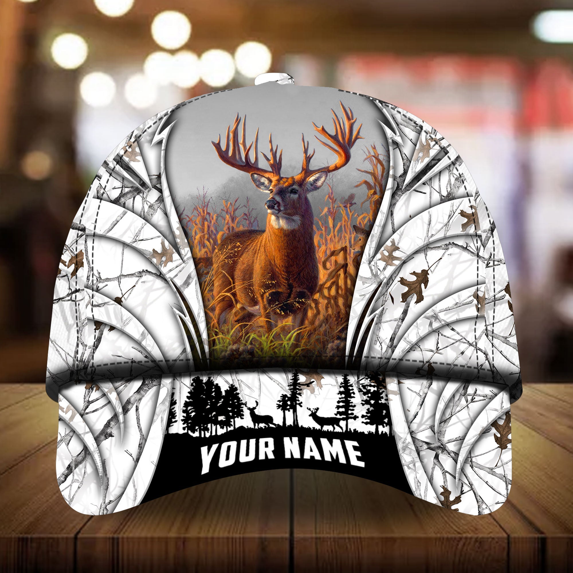Kanipahu Mailefihi Deer Hunting Hats 3D Multicolored Camo Personalized Trucker Hats Custom Hats Gifts For Men & Women