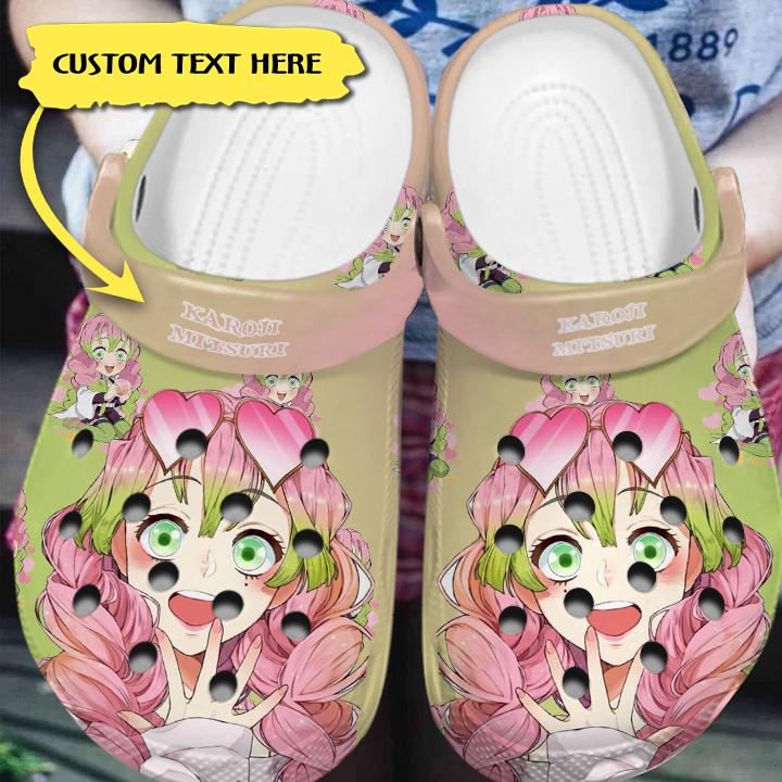 Kanroji Mitsuri Demon Slayer Anime Crocs Crocband Clogs Shoes Comfortable For Men Women and Kids - Image 4