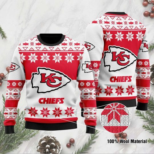 Kansas Chiefs City Christmas For Fans Ugly Christmas Sweater Adult 3D Funny Matching for family