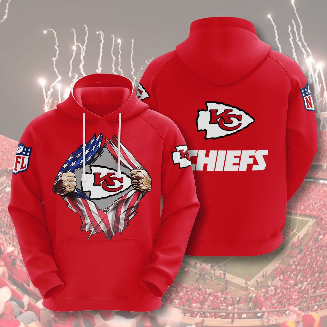 Kansas City Chiefs 3D All Over Print Hoodie, Zip Hoodie