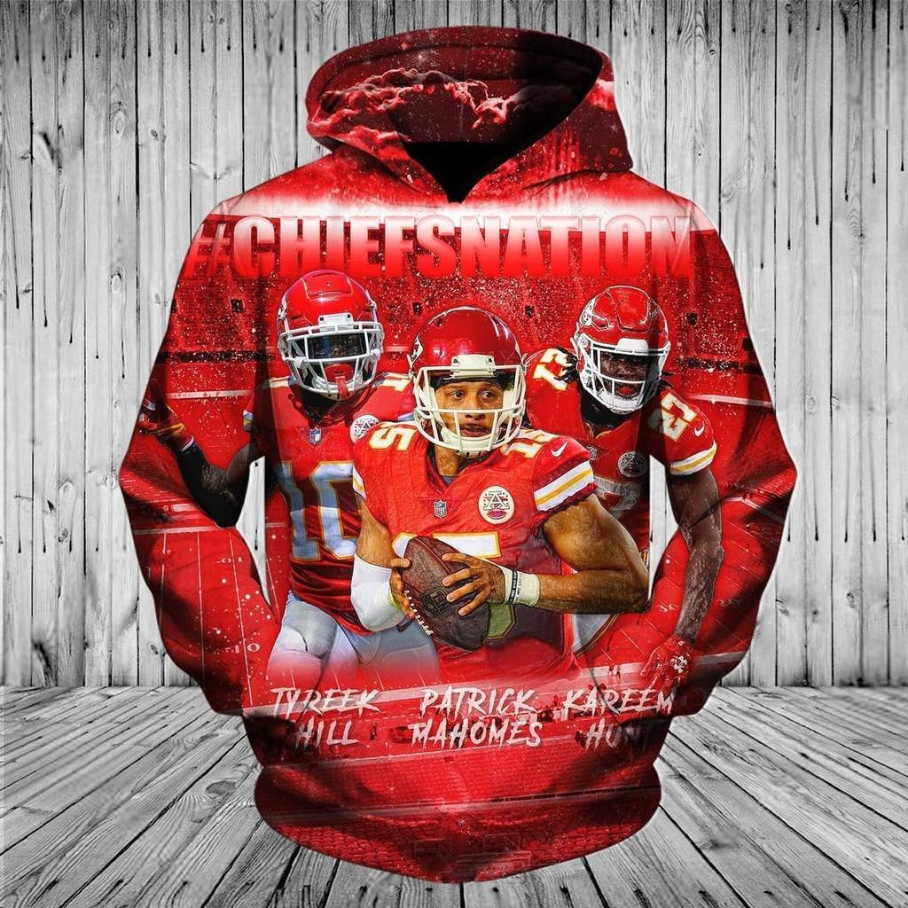 Kansas City Chiefs 3D All Over Print Hoodie, Zip Hoodie