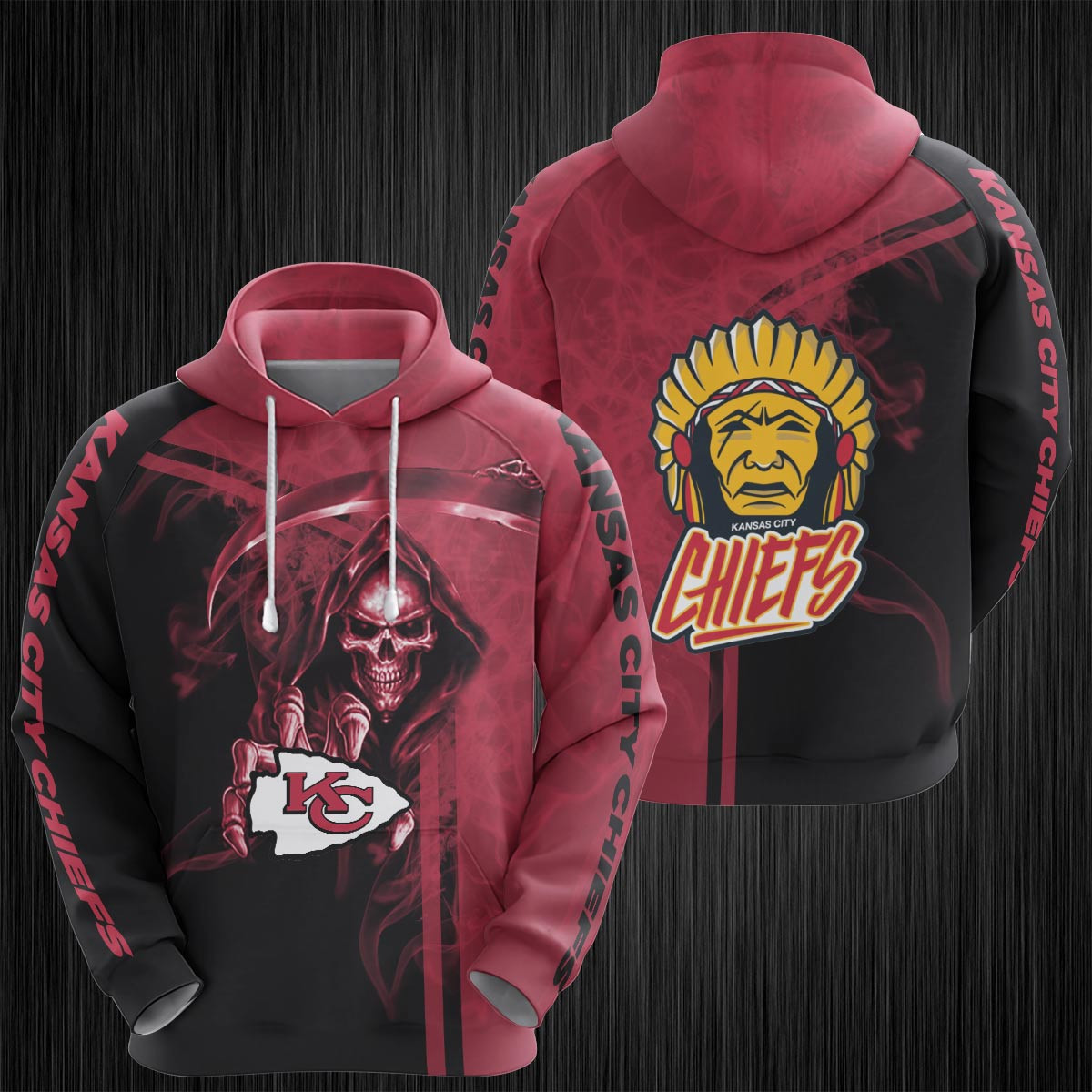 Kansas City Chiefs 3D All Over Print Hoodie, Zip Hoodie
