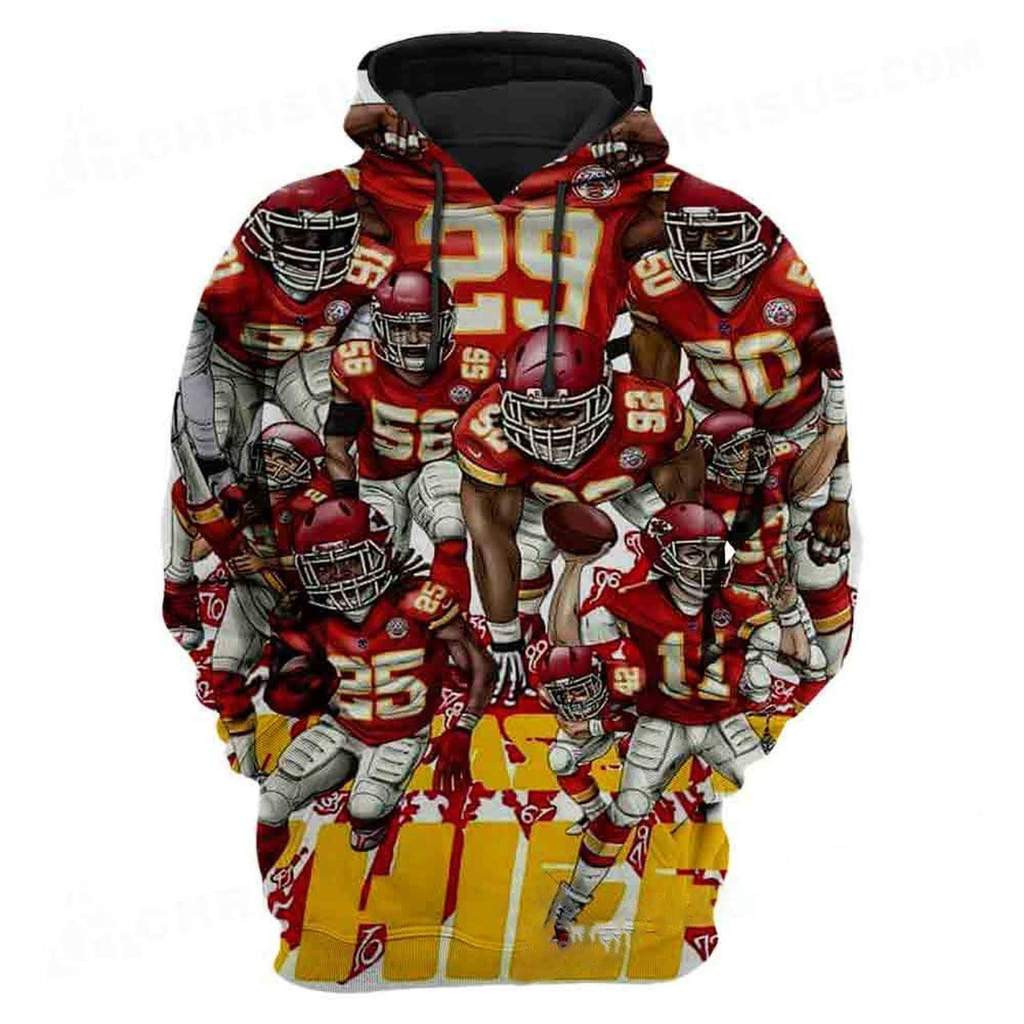 Kansas City Chiefs 3D All Over Print Hoodie, Zip Hoodie