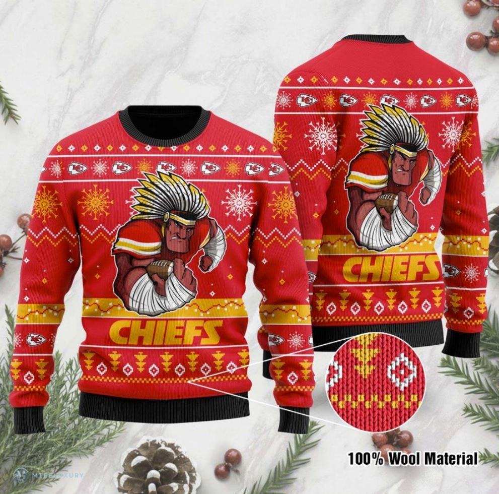 Kansas City Chiefs Christmas For Fans Ugly Christmas Sweater Adult 3D Funny Matching for family