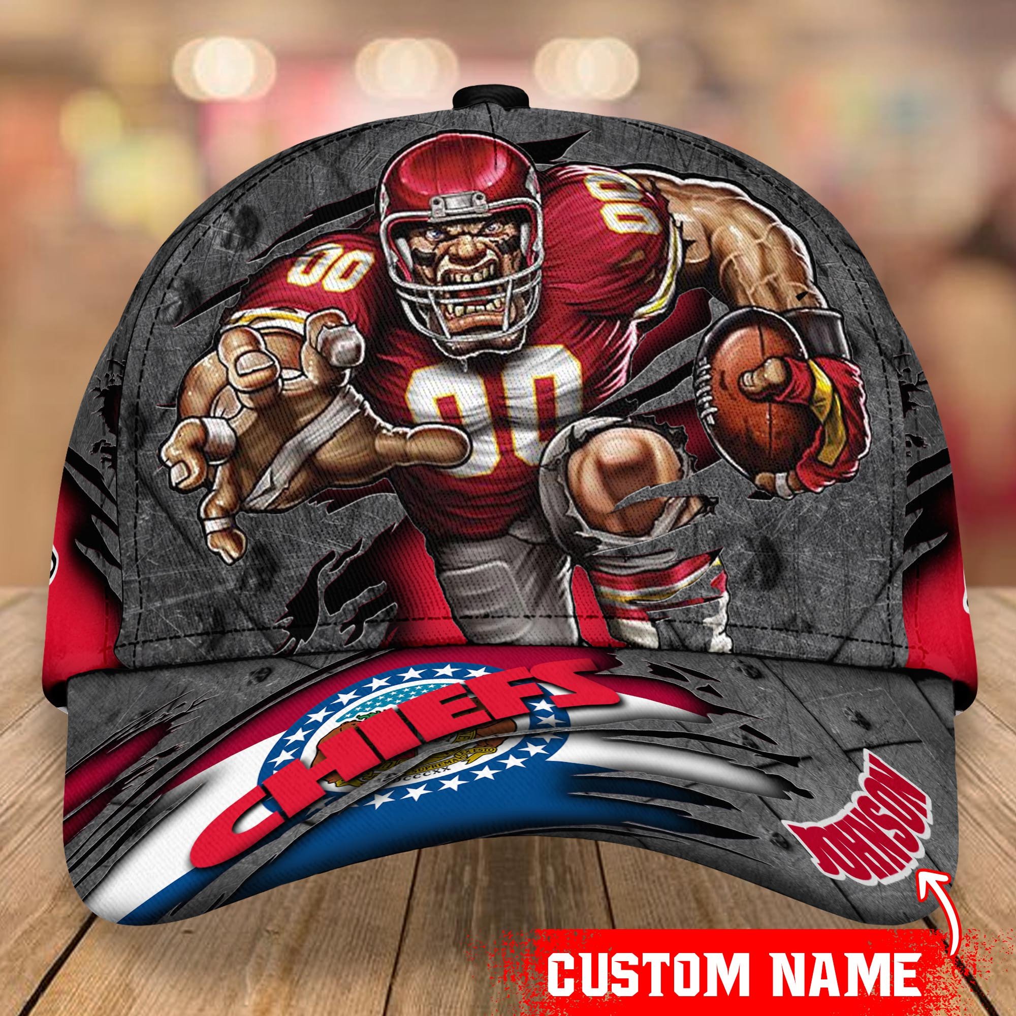 Kansas City Chiefs Custom Name Classic Caps Trucker Hats Custom Hats Gifts For Men & Women