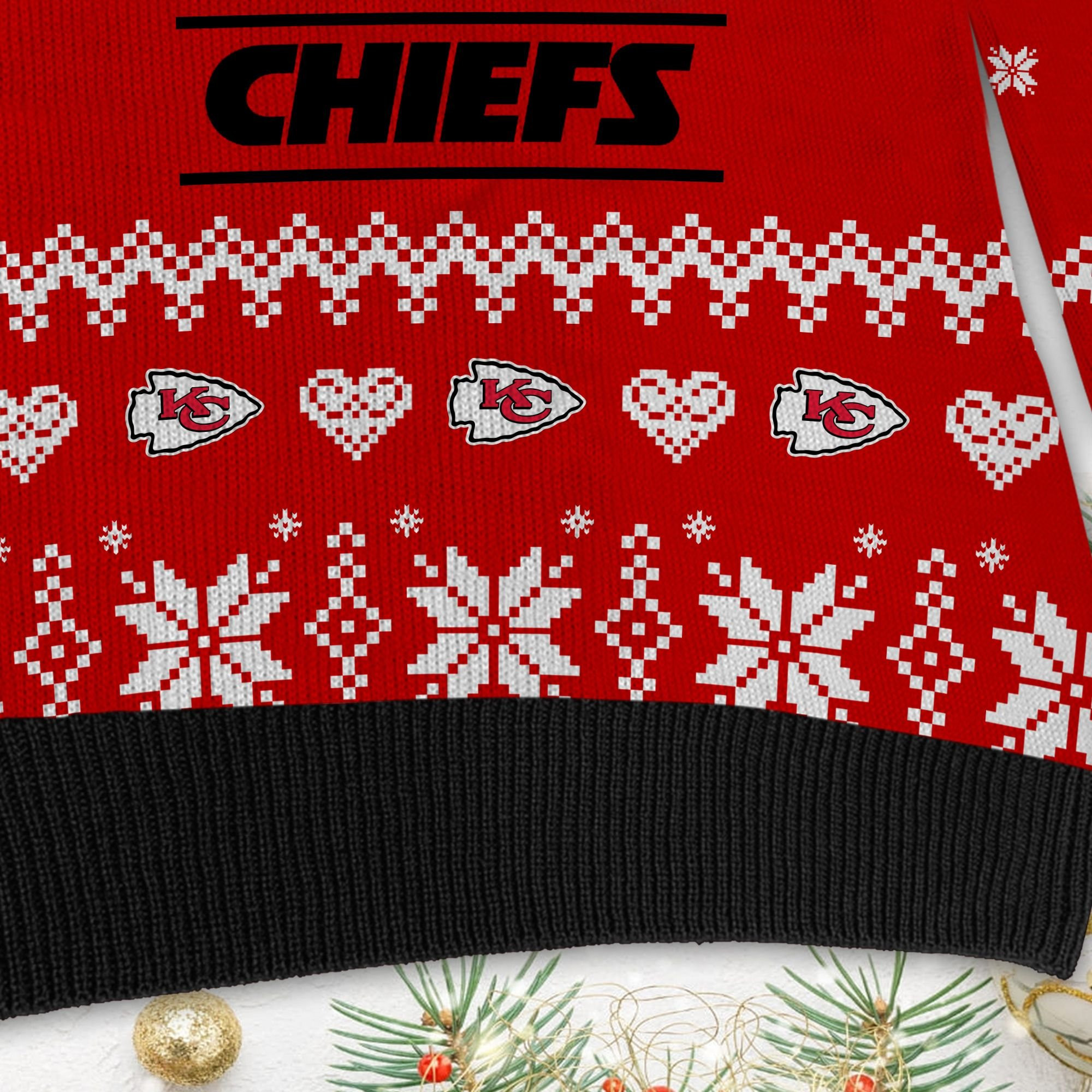 Kansas City Chiefs Cute The Snoopy Show Football Helmet 3D Ugly Christmas Sweater Adult 3D Funny Matching for family - Image 4