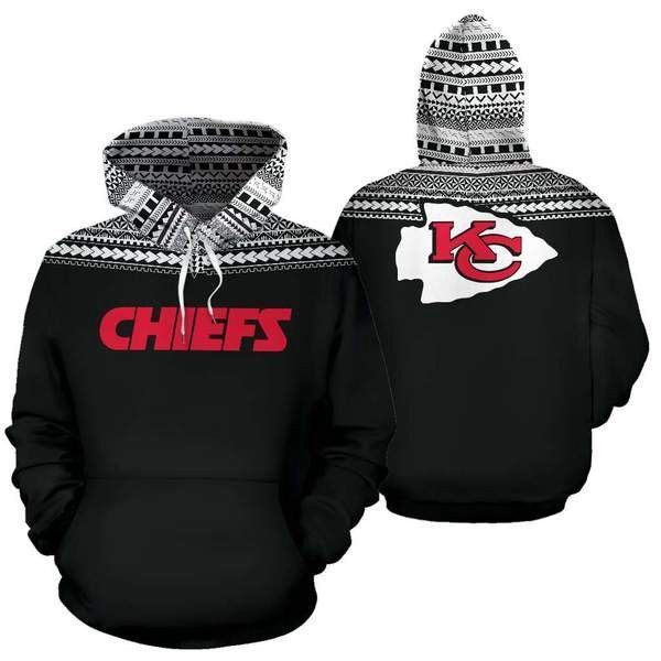Kansas City Chiefs Ncaa Football Maori Tattoo 3D All Over Print Hoodie, Zip Hoodie
