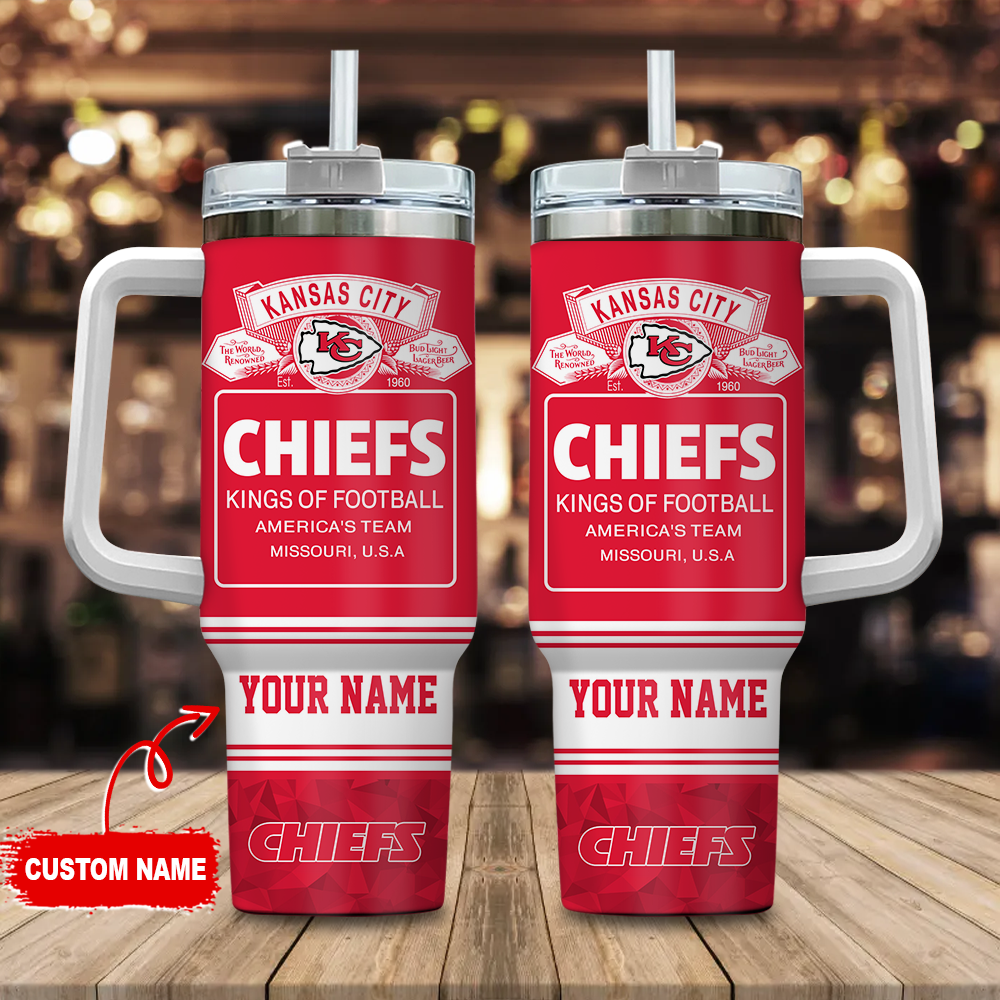 Kansas City Chiefs NFL Bud Light Custom Stanley Cup 40 oz 30 oz Tumbler With HandleTVC2301109