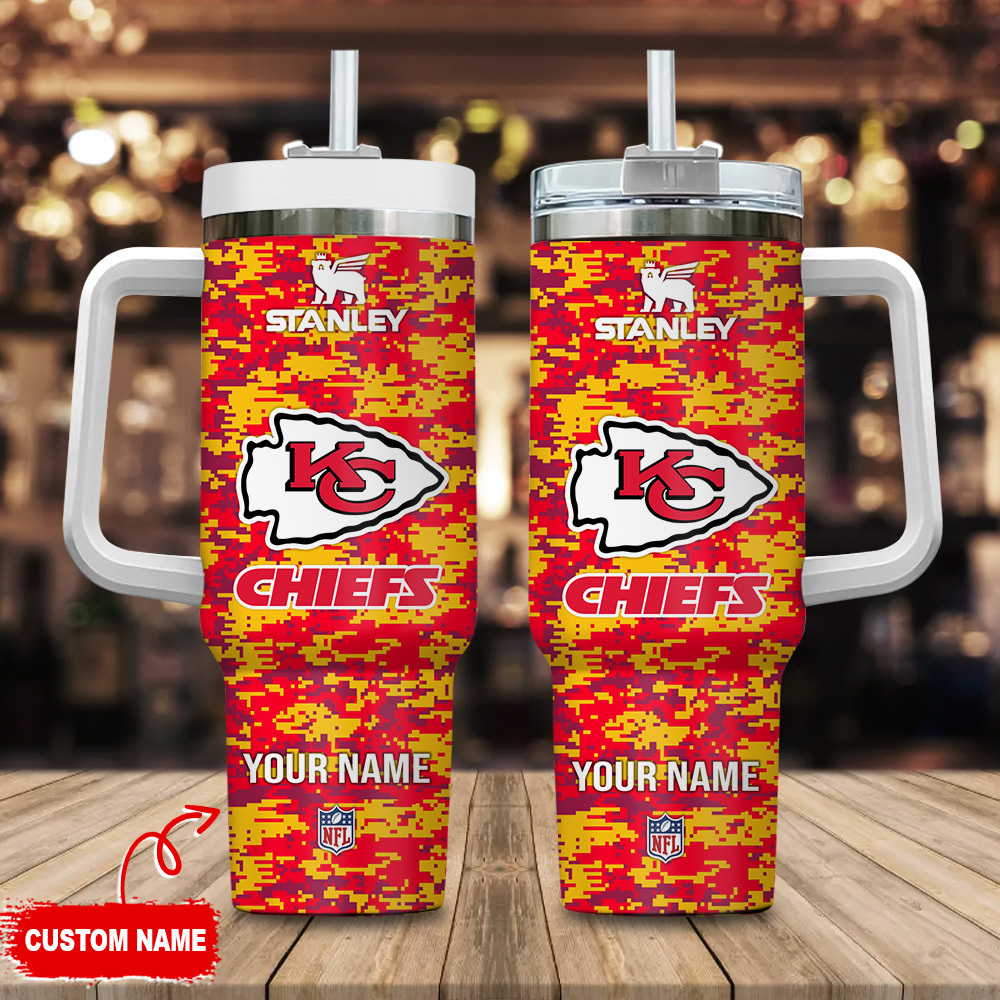 Kansas City Chiefs NFL Camouflage Custom Stanley Cup 40 oz 30 oz Tumbler With HandleTVC2301110