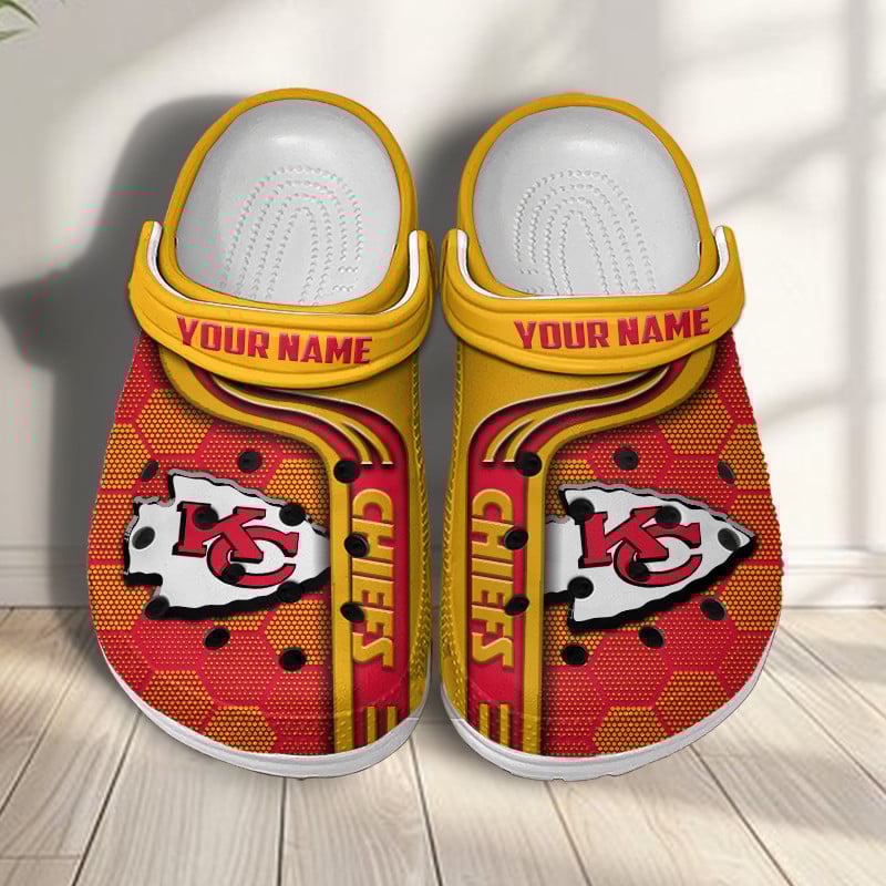 Kansas City Chiefs NFL Crocs Crocband Clogs Shoes Comfortable For Men Women and Kids
