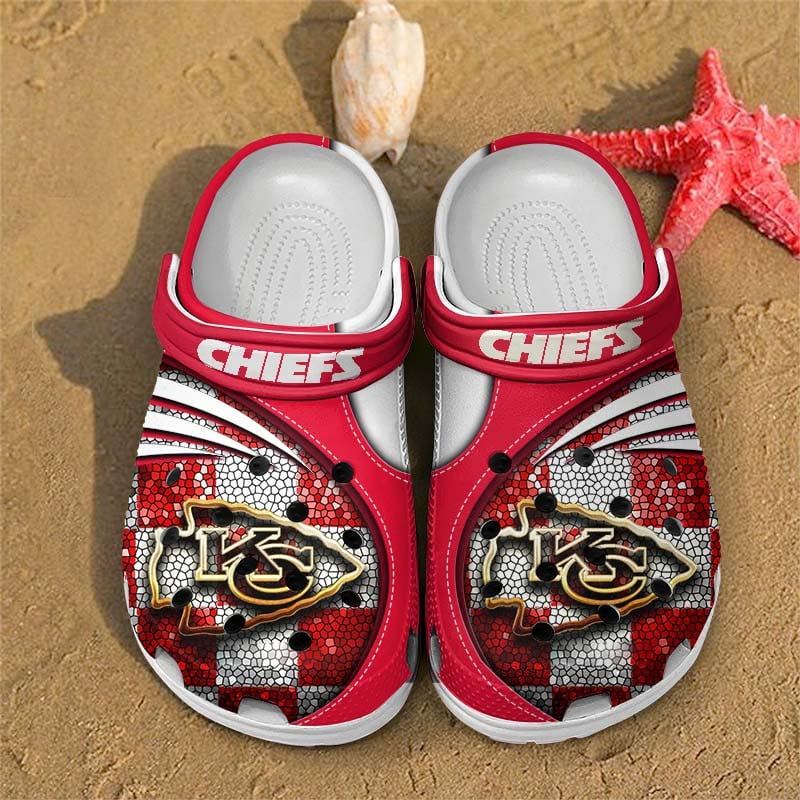 Kansas City Chiefs NFL Crocs Crocband Clogs Shoes Comfortable For Men Women and Kids