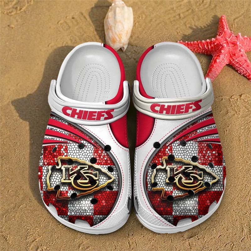 Kansas City Chiefs NFL Crocs Crocband Clogs Shoes Comfortable For Men Women and Kids