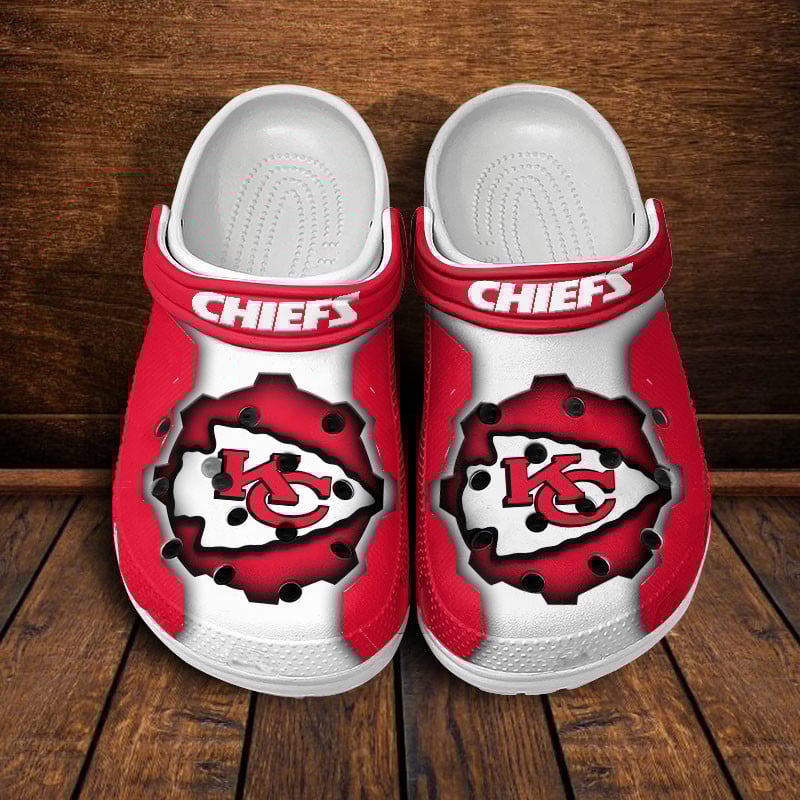 Kansas City Chiefs NFL Crocs Crocband Clogs Shoes Comfortable For Men Women and Kids