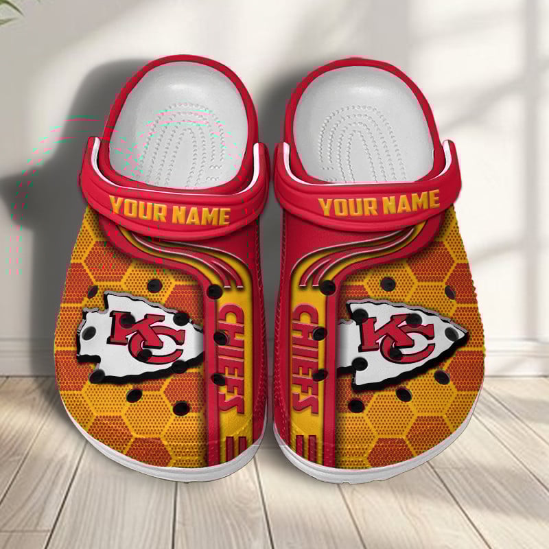Kansas City Chiefs NFL Crocs Crocband Clogs Shoes Comfortable For Men Women and Kids