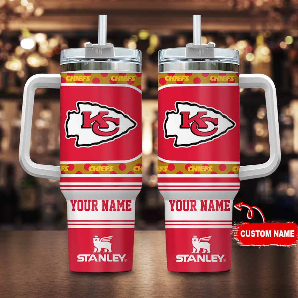 Kansas City Chiefs NFL Custom Stanley Cup 40 oz 30 oz Tumbler With HandleTVC2301124