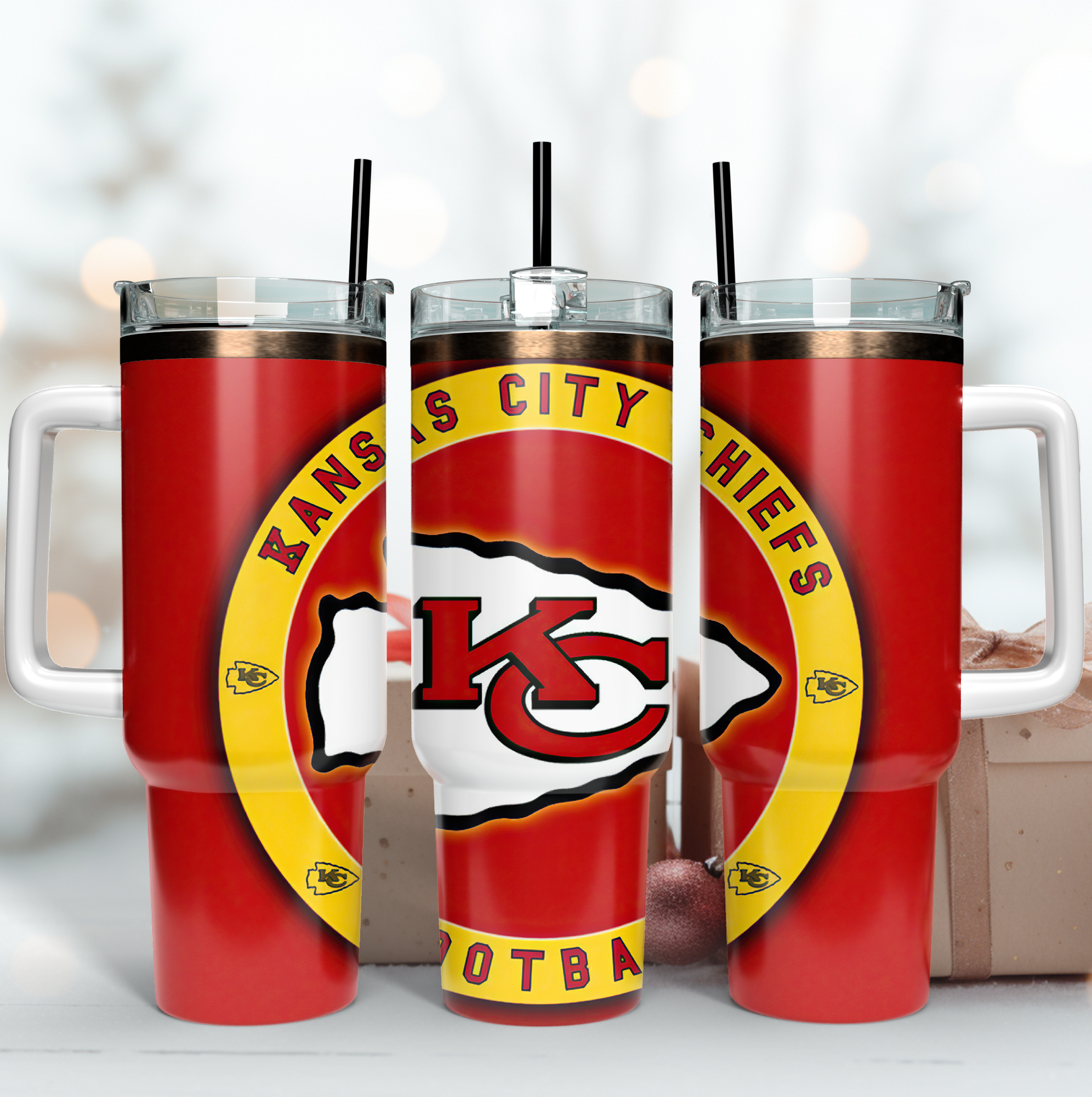 Kansas City Chiefs NFL Custom Stanley Cup 40 oz 30 oz Tumbler With HandleTVC2301167