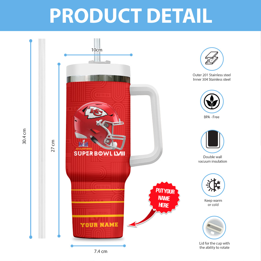 Kansas City Chiefs NFL Custom Stanley Cup 40 oz 30 oz Tumbler With HandleTVC2301714 - Image 3