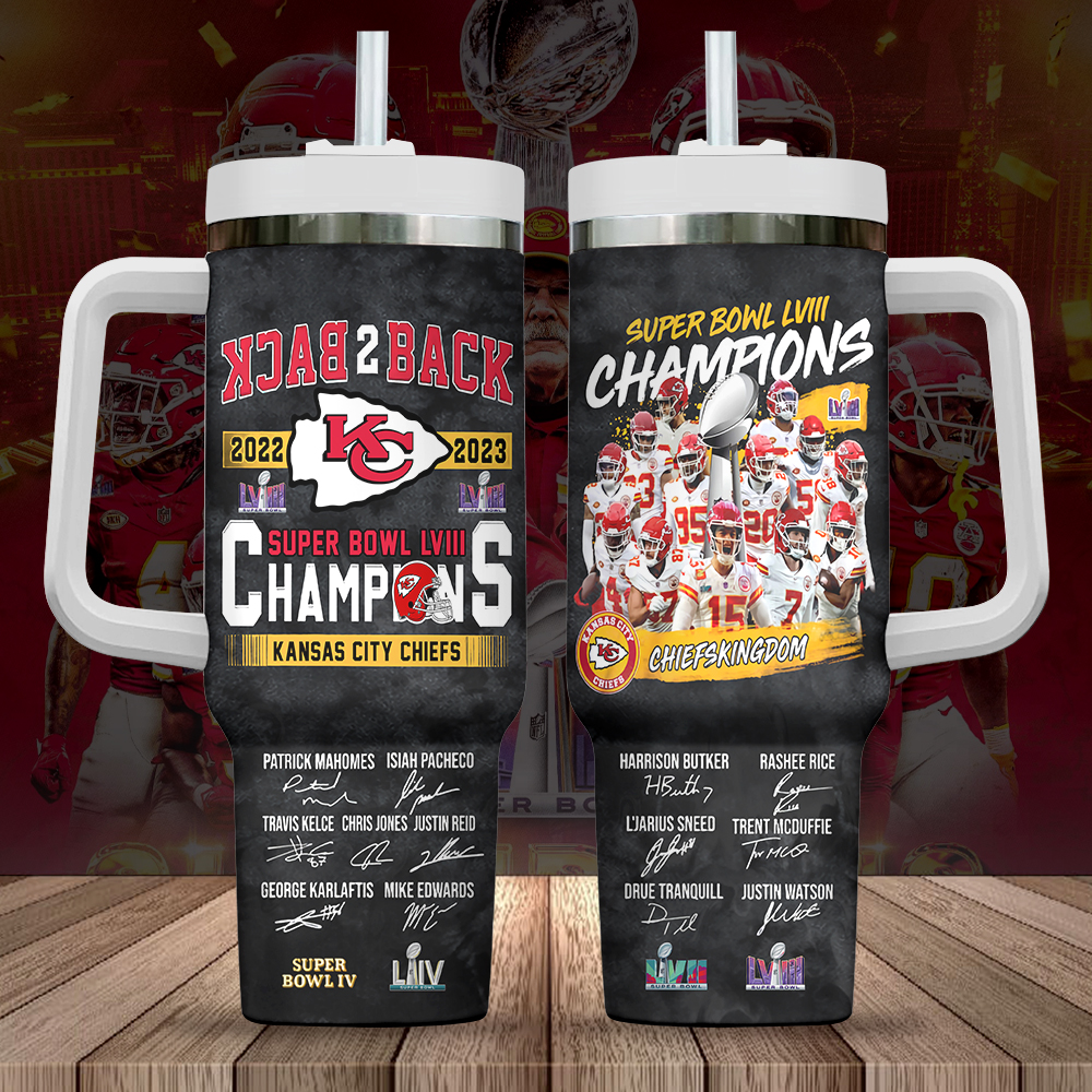 Kansas City Chiefs NFL Custom Stanley Cup 40 oz 30 oz Tumbler With HandleTVC2301717