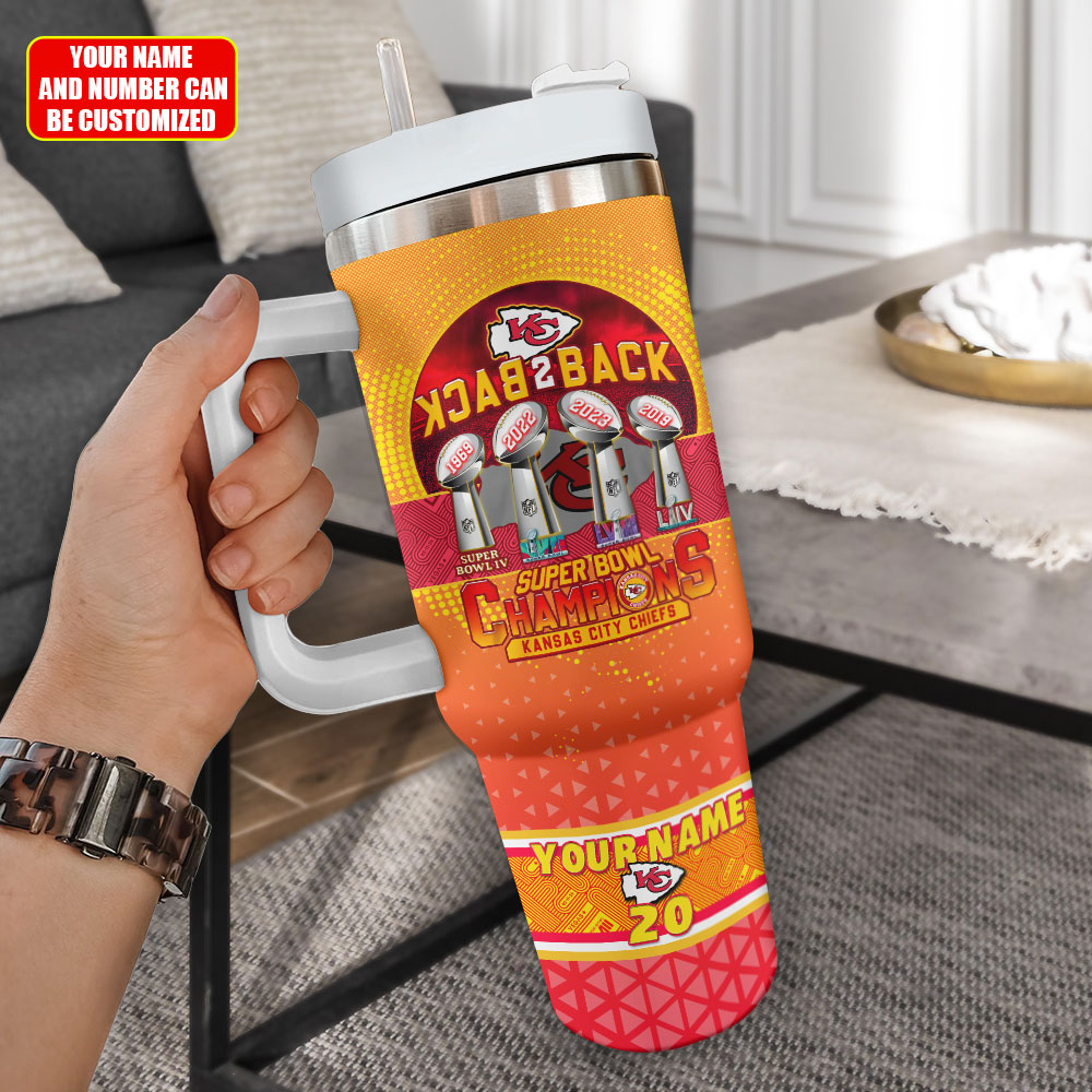 Kansas City Chiefs NFL Custom Stanley Cup 40 oz 30 oz Tumbler With HandleTVC2301717 - Image 2