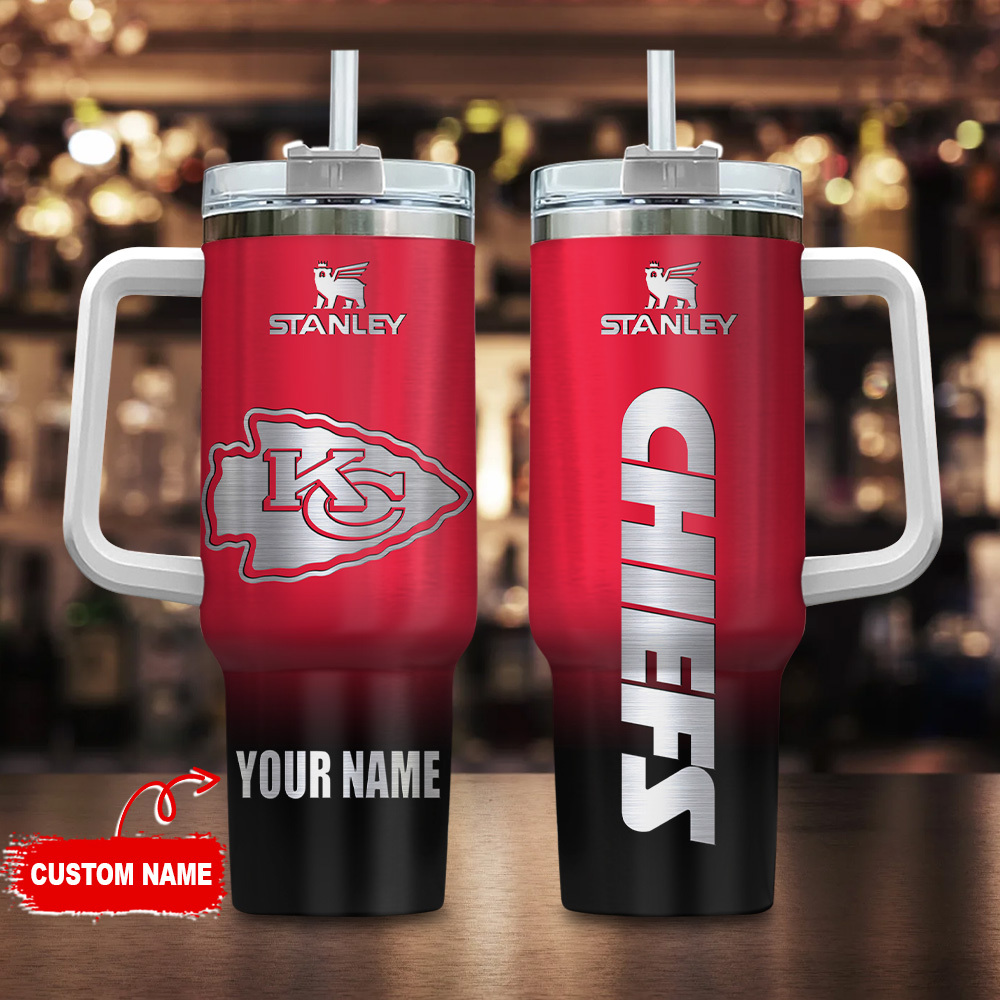 Kansas City Chiefs NFL Custom Stanley Cup 40 oz 30 oz Tumbler With HandleTVC230180