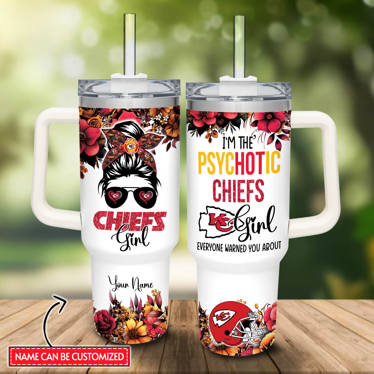 Kansas City Chiefs NFL Custom Stanley Cup 40 oz 30 oz Tumbler With HandleTVC2301812